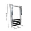 Marine Boarding Ladder Mirror Polished with AntiSlip Steps Saltwater Resistant for