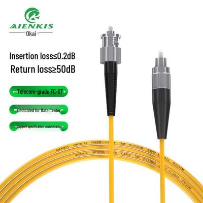 AIENKIS Single-Mode Simplex Low Smoke Halogen-Free Fiber Optic Patch Cable