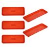 5Pcs Plastic Plant Tray Rectangular Light Brown Shallow Drip Tray for Flowerpot Water Catcher Window Sill Planter Saucer