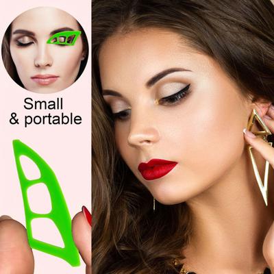1/2/3/4Pcs Silicone Eyeshadow Stencil Tool Reusable Beginner Eyeshadow Assistant Guide Helper Shaper Mapping Template Women Quick Eye Makeup Tools