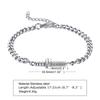 Sword Bracelet, Mens Chain Link Bracelet , Stainless Steel Dagger Bracelets Gifts for Boyfriend