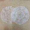 1pc Retro Style Lace Placemat,Embroidered Lace Three-dimensional Table Decoration,Flower Design Meal Mat Round Dining Decor