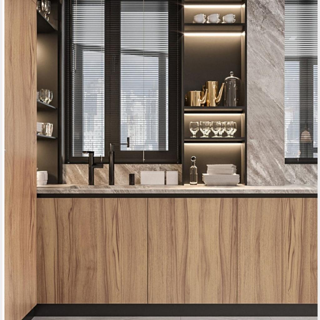 Classicwood Wall Cover Self Adhesive Pvc Water-Repellent Removable Contact Wall Sticker Paper For Countertop Closet Kitchen Renovation