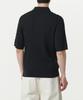 MUSINSA STANDARD Cable Knitted Polo Shirt [Black]