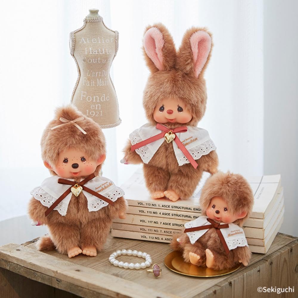Sekiguchi Sweet Brown Series Monchhichi Small Girl 203307