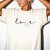 LGBT Love Peace Rainbow Hand Shirt, LGBTQ Pride Month Outfit