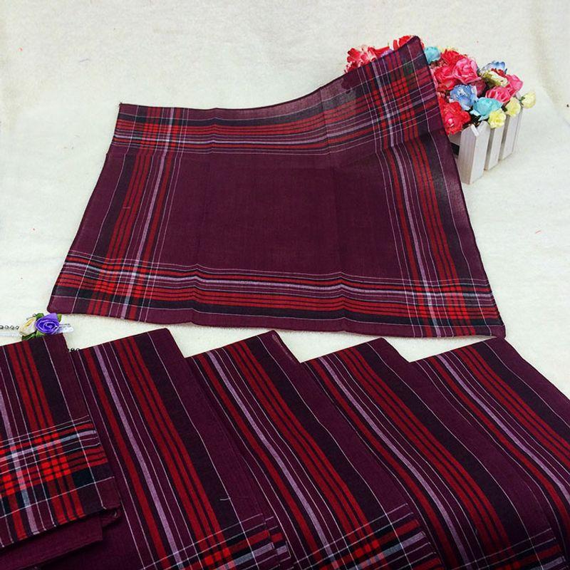 

Men s Cotton Children Elderly Towel Purplish red handkerchief/strip