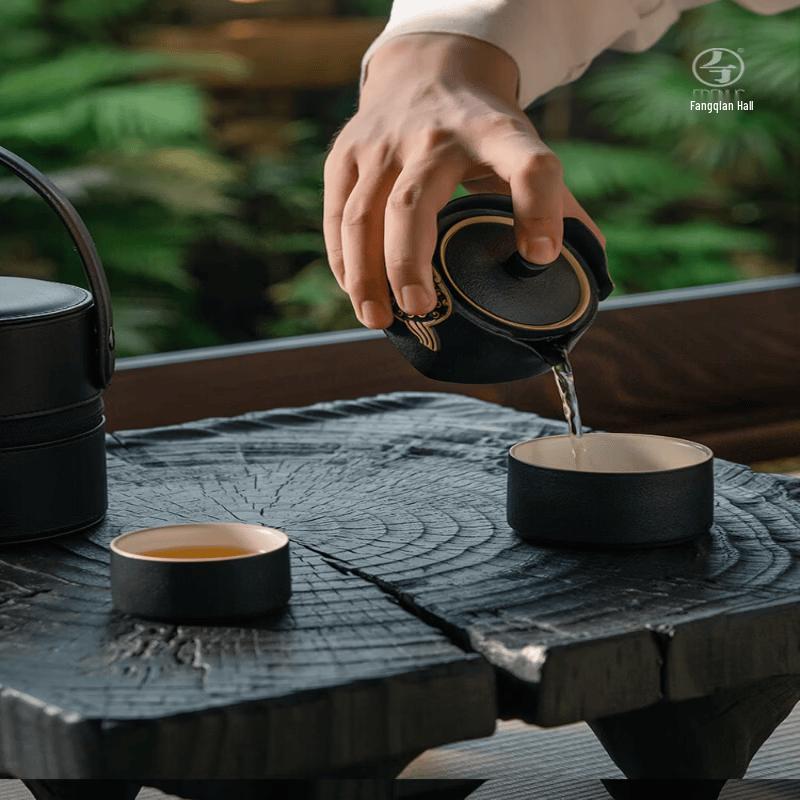 Edenus Portable Ceramic Travel Tea Set
