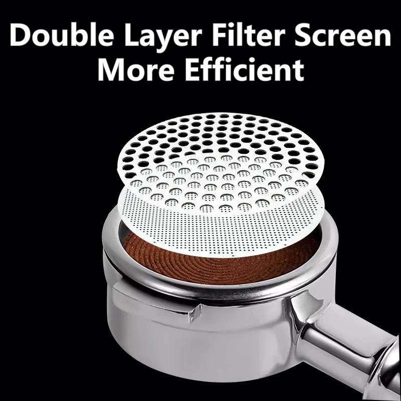2CS Coffee Filter Screen 51/53/58mm Reusable Heat Resistant Mesh Professional Barista Coffee Making Puck Screen Espresso Machine