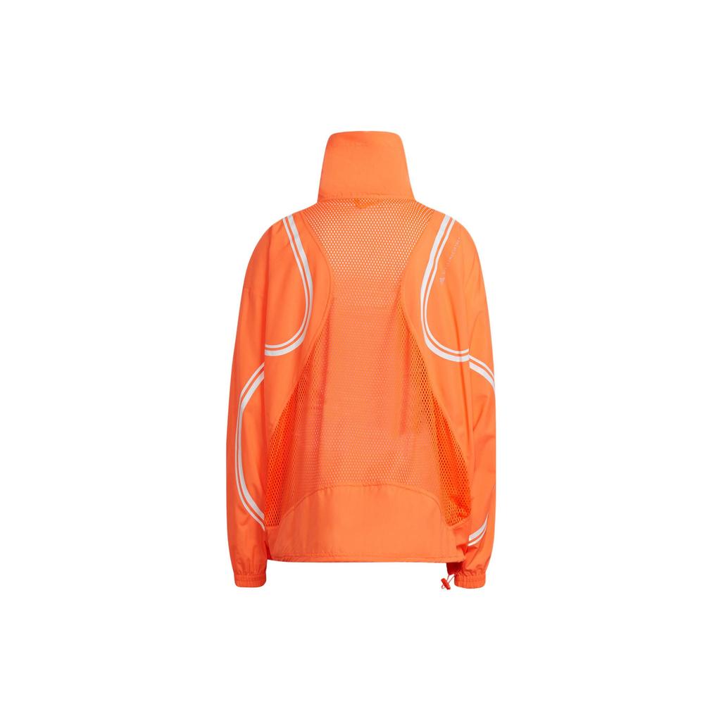 Adidas X Stella McCartney Color Block Striped Breathable Running Jacket Women Jacket Orange HB6079