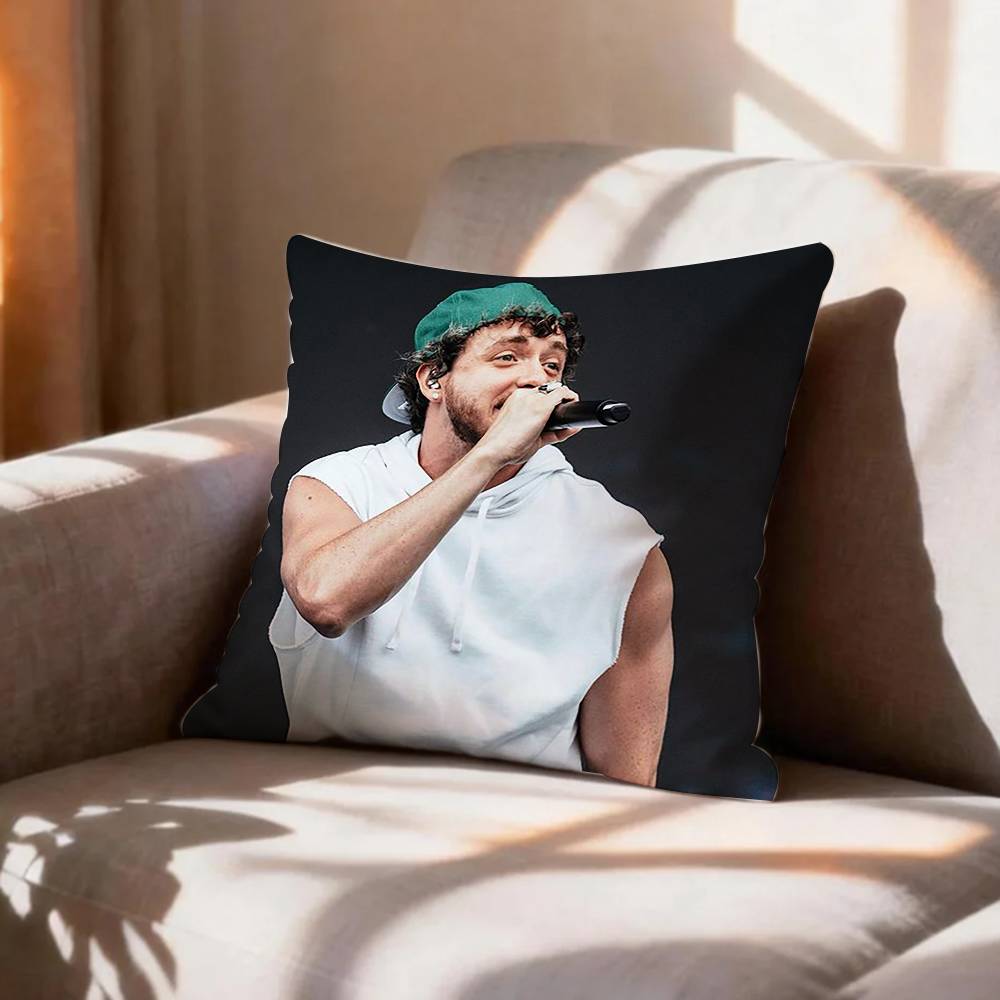Singer Jack HHarlow  Pillow Case Pattern Printed Pillowcase For Living Room Sofa Cushion Cover