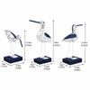 3pcs Wood Seagull Statue 5in Wooden Seabird Figurine Fashion Seagull Figurine  Home Decoration