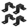 Square Pipe Clamp Bracket Set 2PCS or 4PCS Resistant for Sturdy Railings and Pipe Connections In Various Projects