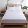 3pcs Cotton Fitted Bed Sheet Set (1 Fitted Sheet + 2 Pillowcases) Breathable Soft Mattress Cover with Pillow Cover Bedding Set