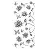 Realistic Bright Animal Totem Waterproof Rose Tattoo Stickers