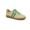 Leather Retro Yellow German Training Shoes Women's 2025 New Inner Height Increase Casual Sports Shoes Low-top Versatile Forrest Gump Board Shoes