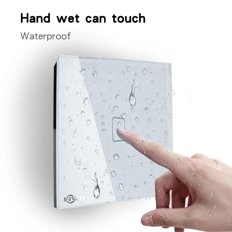 Open Electric EU Standard 3 Gang 1 Way Toughened Glass Panel Smart Home Remote Control Wifi Wall Light Touch Switch