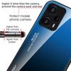 For Xiaomi Redmi Note 12 Turbo/Poco F5 5G Gradient Tempered Glass Phone Case PC+TPU Back Shell