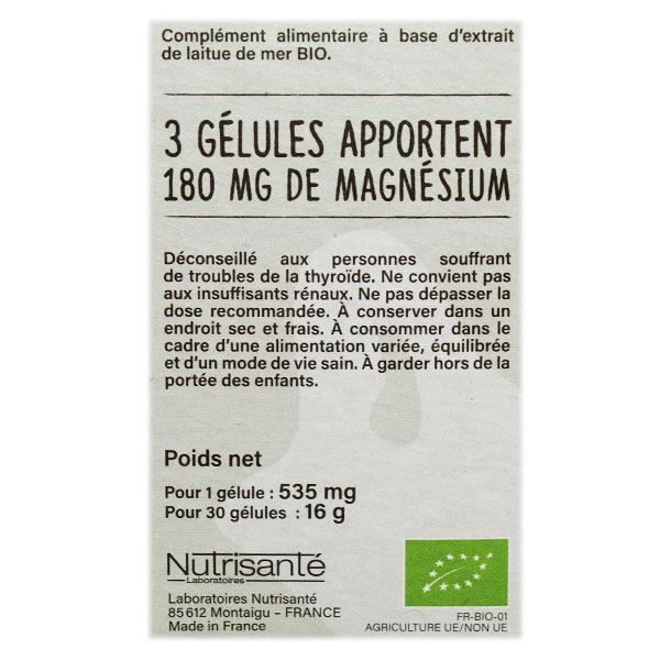 Nutrisanté Les Nutri'Sentiels Bio Magnésium 30 gélules