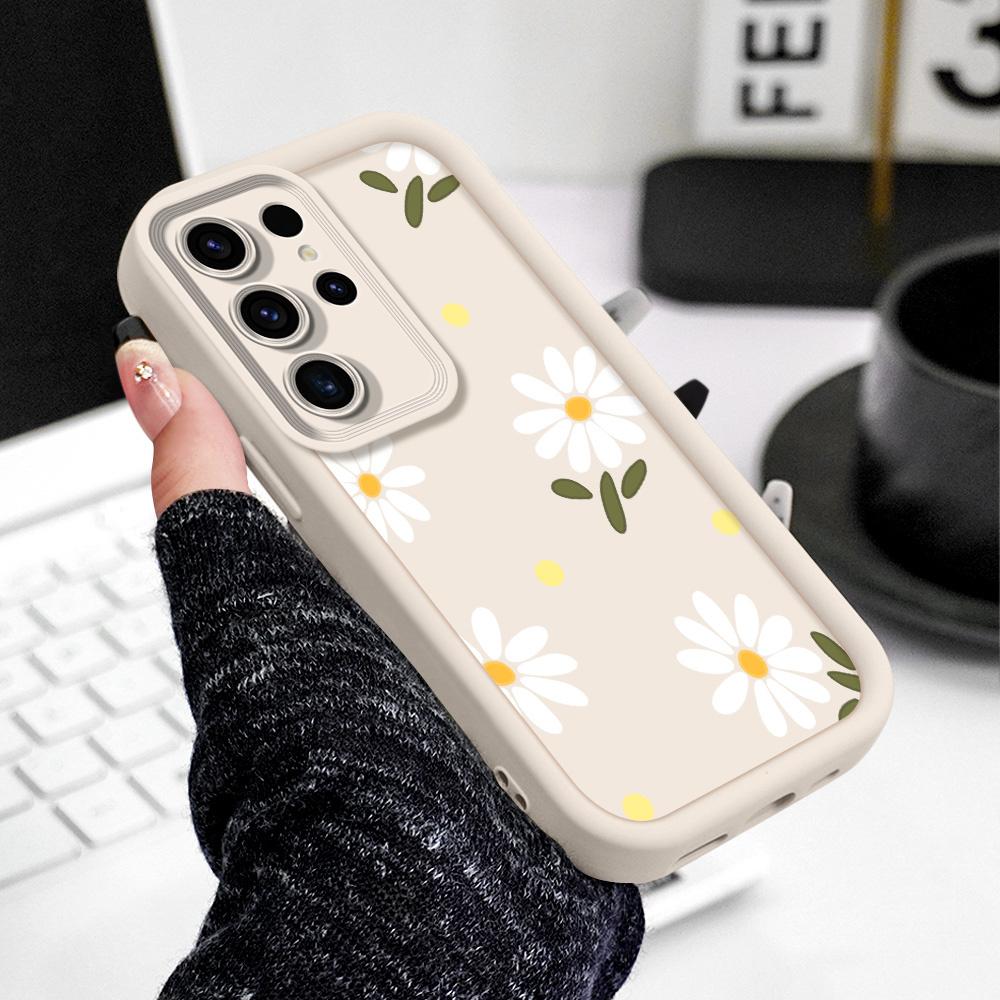 Falling Daisies Phone Case For Samsung Galaxy S23 S22 S21 S20 FE Plus Ultra Note 20 5G Staircase Soft Cover