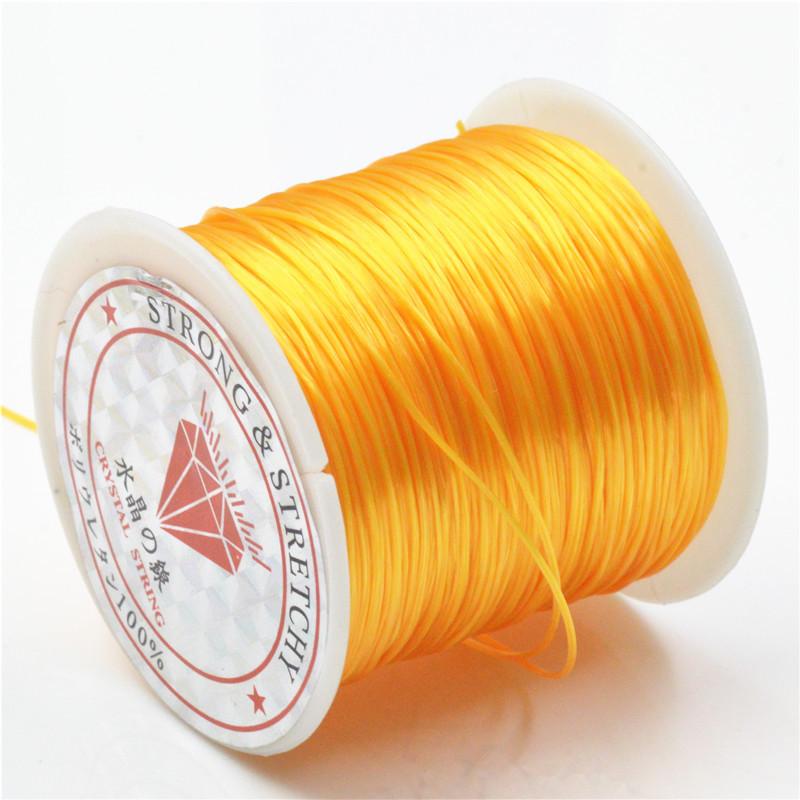 Crystal Elastic Line, Flat Rubber Band Rope 60 Meters Per Roll, Bead Line Diy Jewelry Accessories