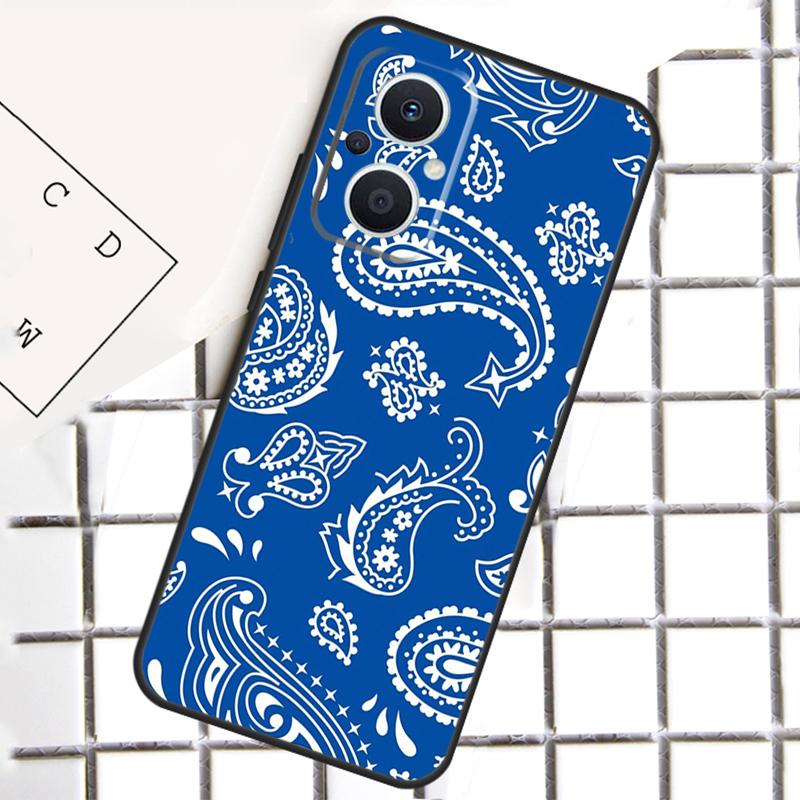 

Royal Bandana Paisley Phone Case For OPPO Reno 14F 10 11 12 13 F 14 Pro 8T 7 8 Lite OPPO Find X8 X6 X5 X9 Pro Cover OPPO Reno12 Pro