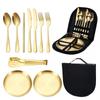 Hercraftsman CJTZ-0001 Stainless Steel Outdoor Cutlery Set