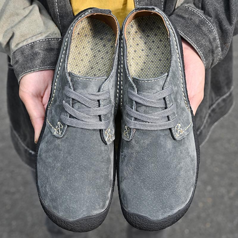 Men's Casual Shoes Sneakers Fashion Suede Leather Loafers Comfortable Flat Driving Shoes  De Hombre Large Size Men Shoes