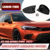 For Honda 11th Civic 2022-23 Carbon Fiber Horn Style Side Mirror Cover Caps Trim