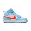 Nike Court Borough Mid 2 PS Aquarius Blue White Total Orange HF4792-407