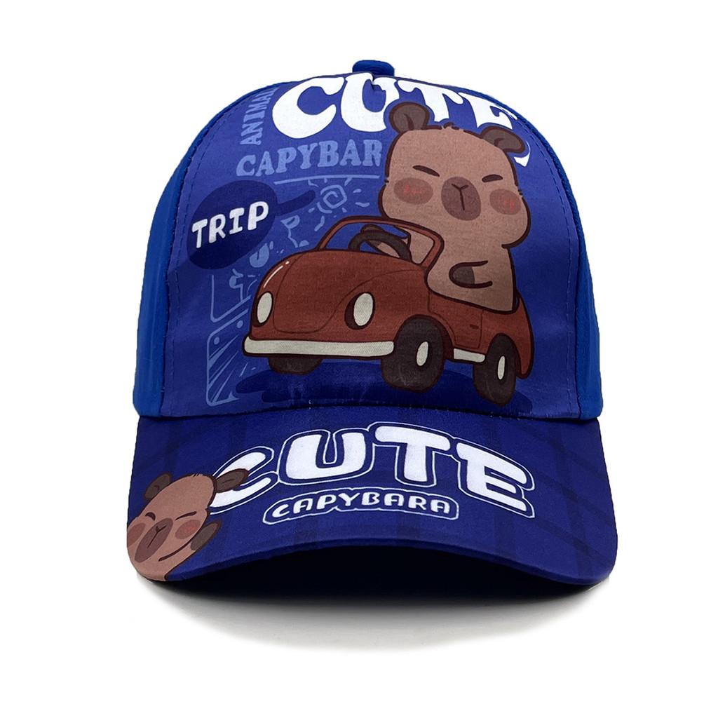 Capybara Children Baseball Hat With Sunshade Breathable Cotton For Outdoor