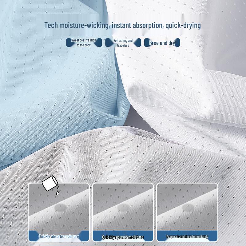 Mark Fairwhale Men's Summer Ice Silk Short Sleeve T-Shirt