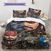Captain Jack Muster Bettwäsche Steppdecke Set Bettbezug Kissenbezug Heimdekoration Geschenk (1 Bettbezug + 2 Kissenbezüge, ohne Füllung)