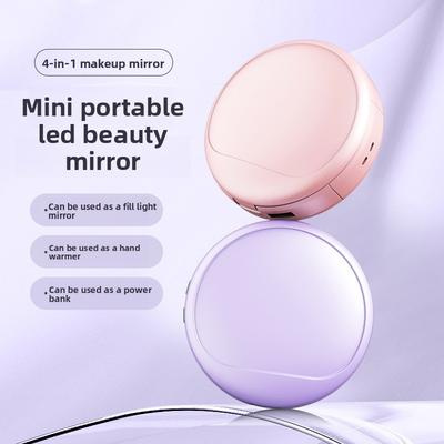 Neuer Make-up-Spiegel Handwärmer Baby Multifunktionaler Handwärmer Artefakt Mini Tragbar Tragbar Heizender Make-up-Spiegel 3-in-1