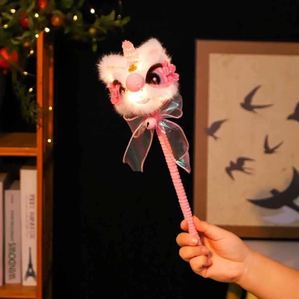 Chinese Style Handheld Lion Lantern Traditional New Year Lantern Ornaments  Photo Props