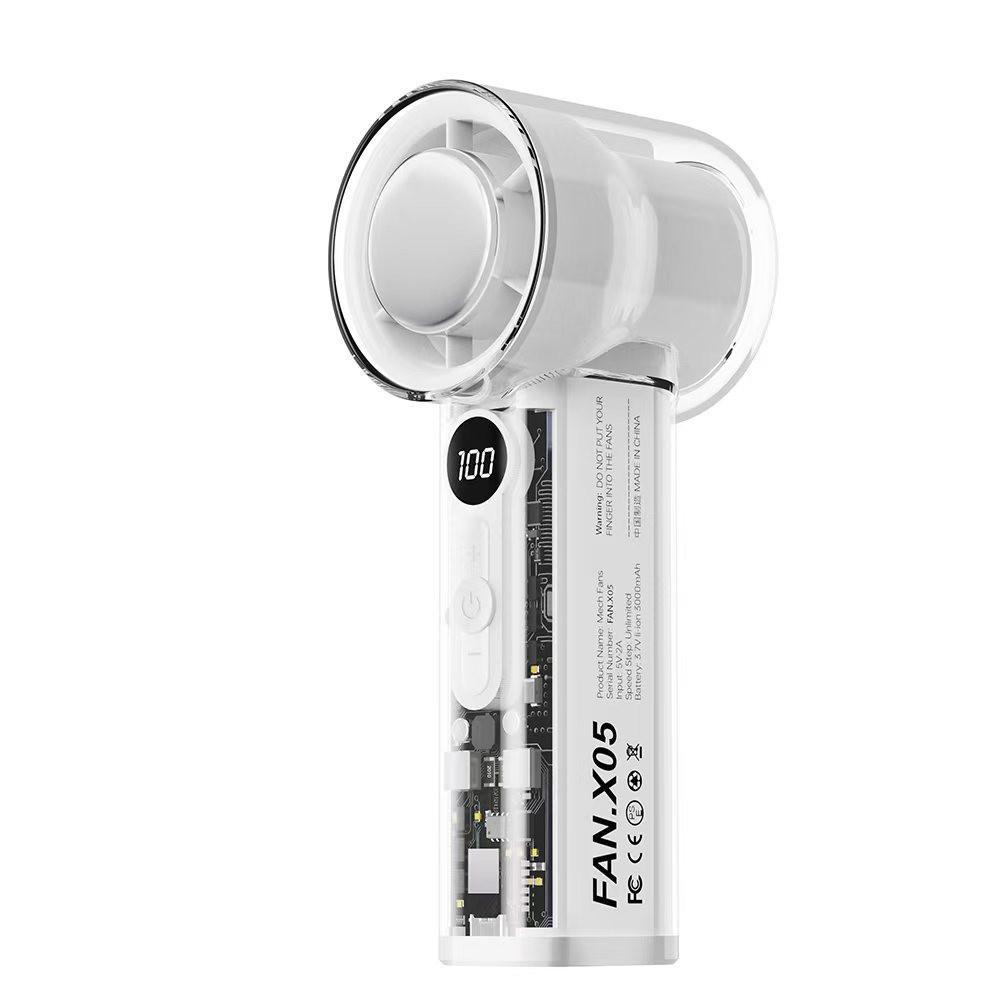F3 Mini Portable Silent Cooling and Hydrating Handheld Fan 6-inch