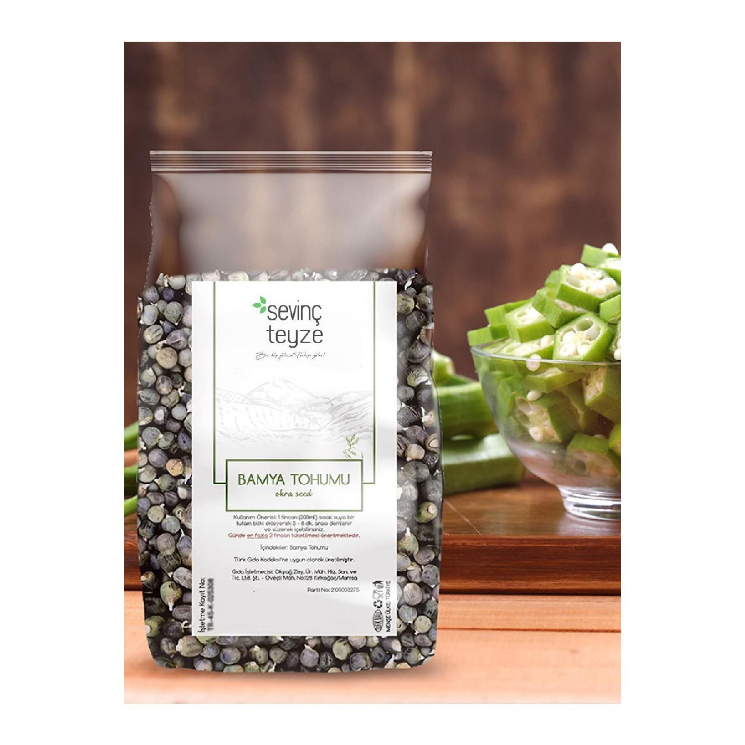 

Sevin Teyze Okra Seed, Abelmoschus Esculentus, Okra Seed, Gemse-eibisch 150g.