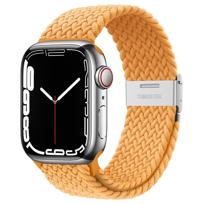Braided Solo Loop Strap For Apple Watch Band 44mm 40mm 45mm 41mm 46mm 49mm Correa Bracelet iWatch Series Se 8 9 Ultra 2 3 10 11