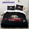 Alpha Romeo Pattern Bedding,Quilt Set Quilt Cover Pillowcase Home Birthday Gift (1 * duvet cover + 2 * pillowcase, without core)