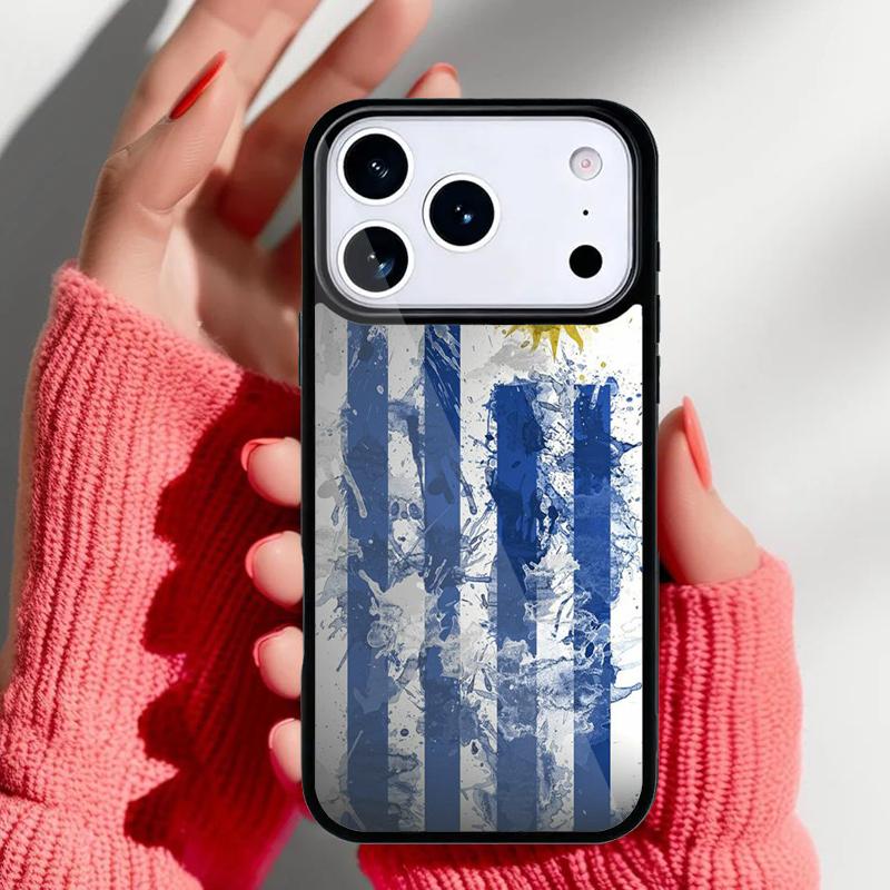 Uruguay National Flag Phone Case for iPhone 17 Air 16e 15 14 13 Pro Max Back Cover for 12 11 Pro Coque