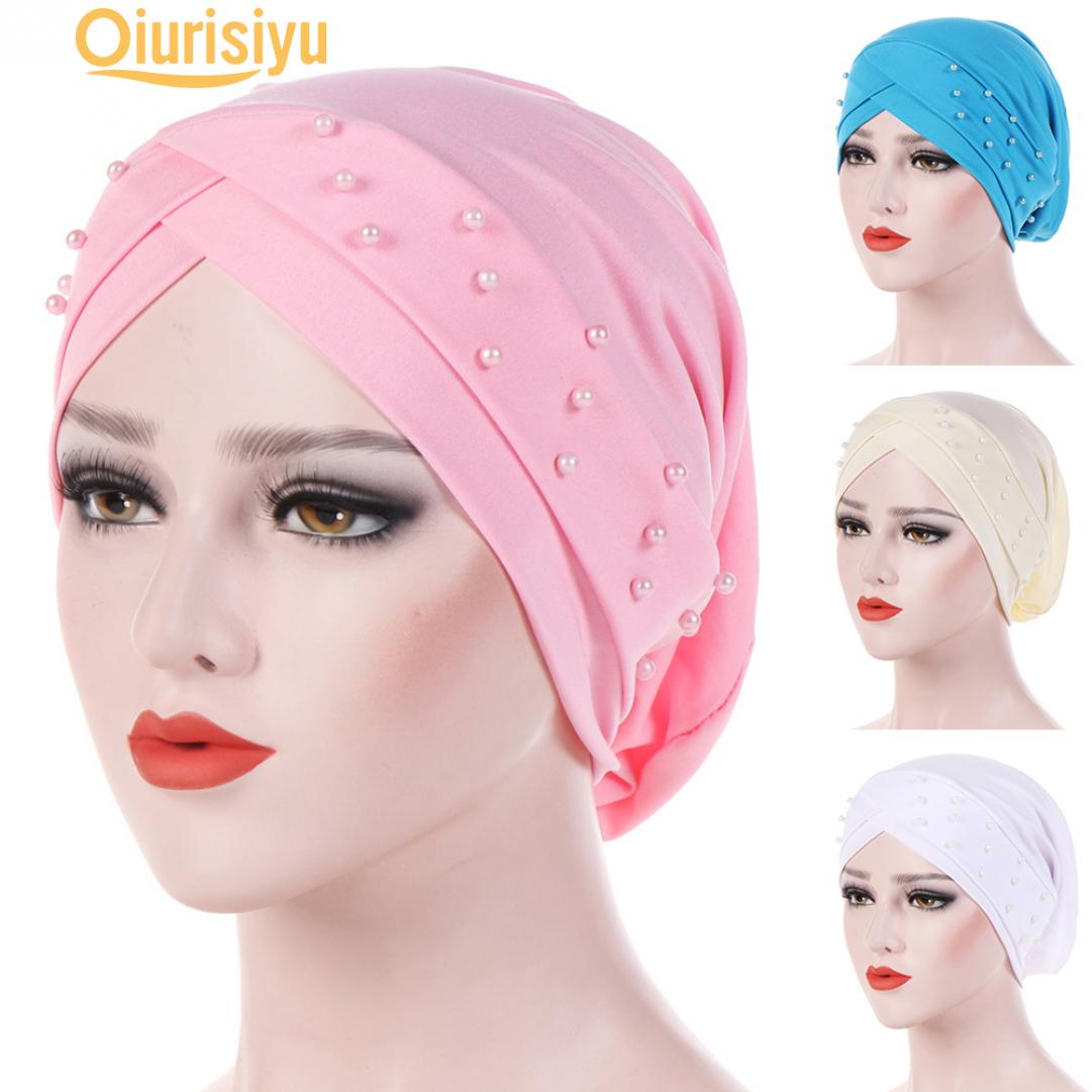 

Шляпа-тюрбан Мусульманская шапка от рака, химиотерапия, хиджаб, повязка на голову, любимая леди чёрный