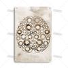 Placca Metallica Artigianale Clinica Dentista Cartello in Latta Anatomia Piatto Decorativo Medico Ospedale Chirurgia Dente Organo Ossa Nervo Cervello