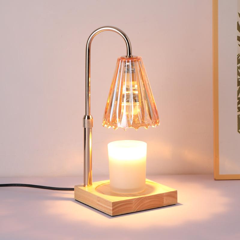 Smart Aroma Lamp with Timer & Height Adjustment Nordic Retro 2-in-1 Oil Diffuser and Candle Warmer