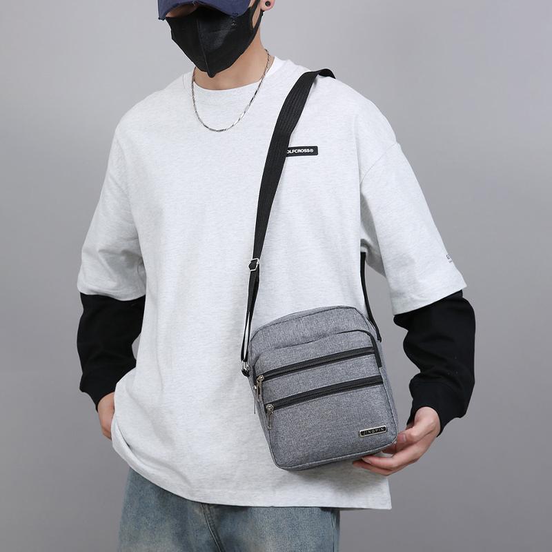 Men'S Small Bag Shoulder Bag Trendy Diagonal Backpack Chest Bag Lightweight Boy Mini Casual Bag Mobile Phone Waist Pack