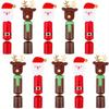 20 - Pack Christmas Candy Boxes, Rustic Style - Traditional Holiday Dinner Favors