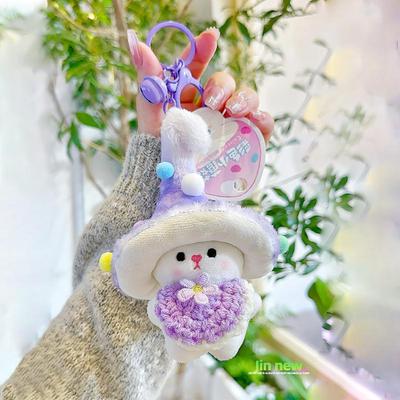 Bunter Pilz-Elfen-Plüsch-Schlüsselanhänger - Niedlicher Rucksackanhänger und kleines hängendes Ornament-Geschenk.