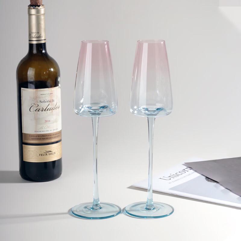 WQ Crystal Glass Champagne Flute Set Champagne Flute, Set of 2