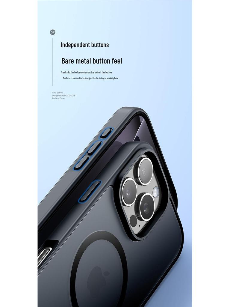 Applicable Magnetic Skin-Feel Protective Case for Apple iPhone 16e - Frosted Back Cover.