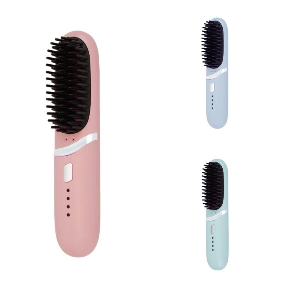 Straight Roll Dual-Purpose Charging Straight Hair Comb Long Lasting Electric Hot Comb  Gifts