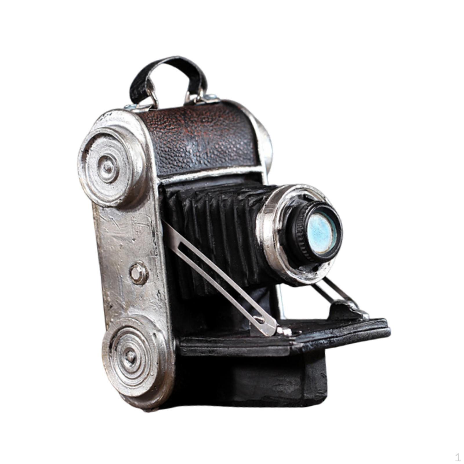 

Статуя камери Модель Колекційна фігурка Творча настільна прикраса Вітрина Декоративний реквізит Ремесло 11cmx16cm